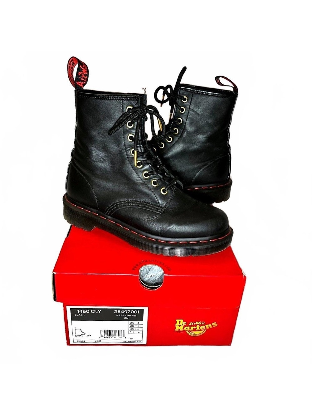 Rare Dr. Martens 1460 Chinese New Year Year of Rat Boots Size 6